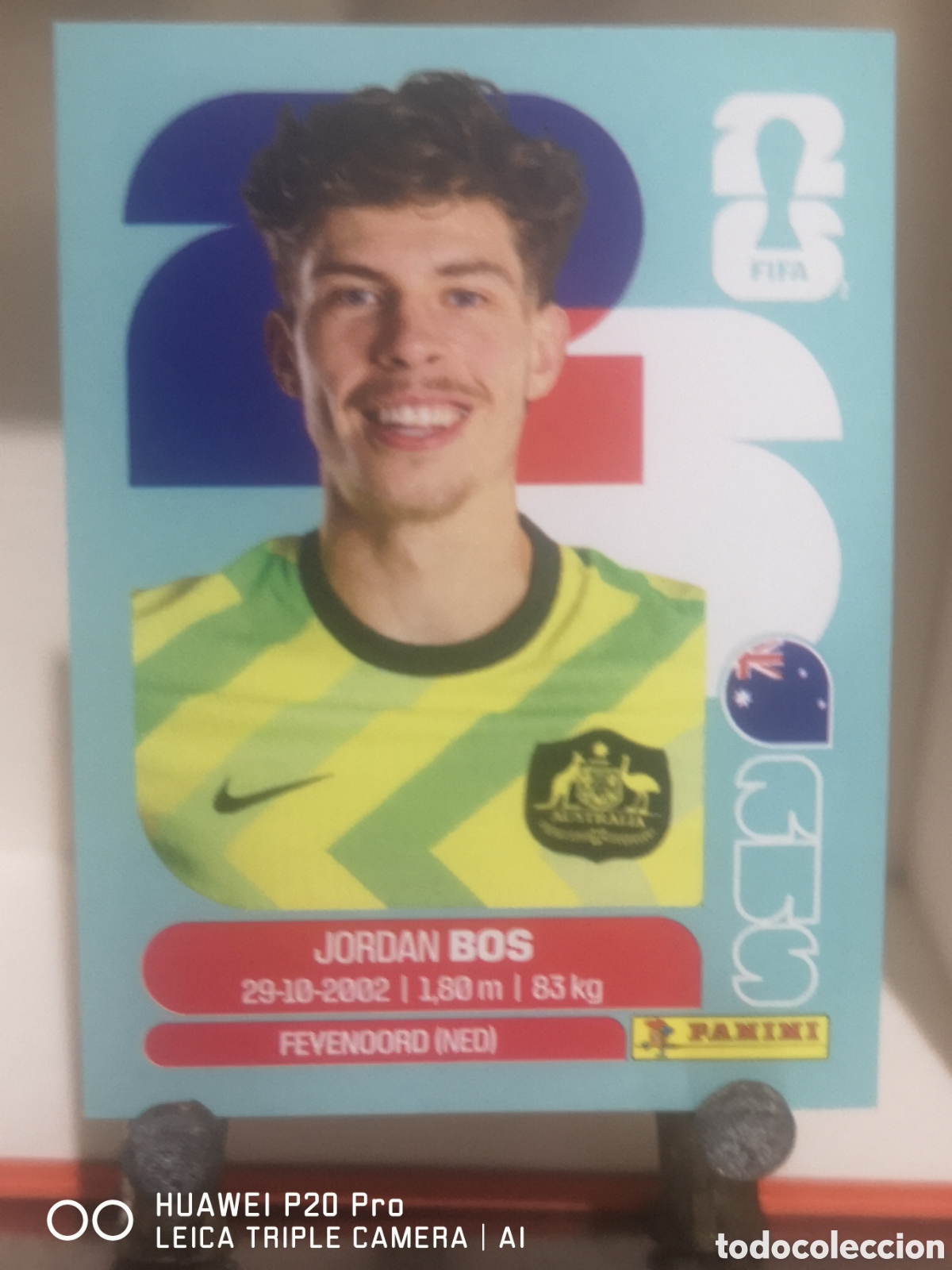 Cromos de F&uacute;tbol: FIFA WORLD CUP MUNDIAL 2026 JORDAN BOS - AUS 6