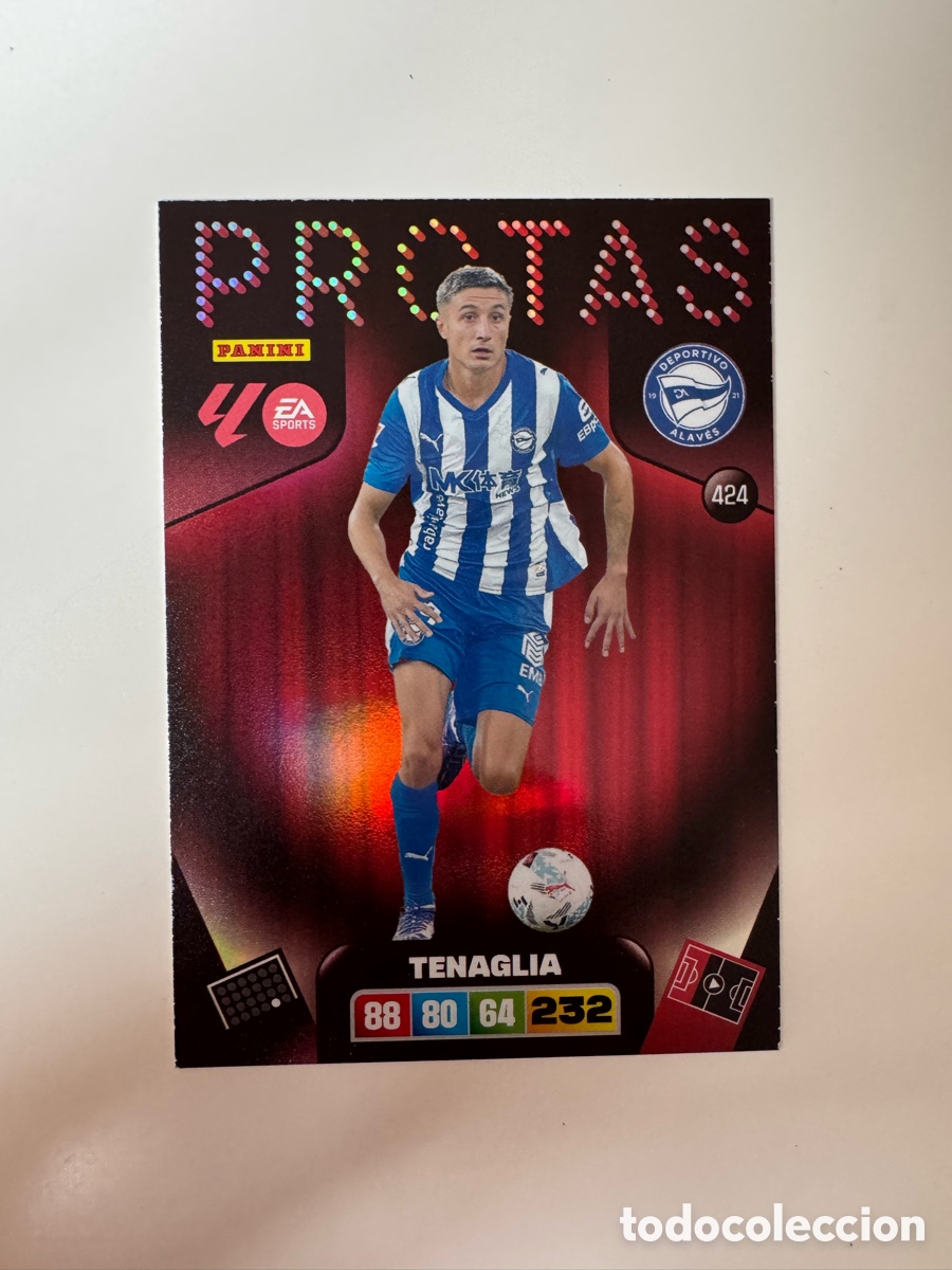 Cromos de F&uacute;tbol: PANINI ADRENALYN XL LIGA 2025-2026 25-26 &ndash; PROTAS &ndash; Nahuel Tenaglia Deportivo Alav&eacute;s N&ordm; 424