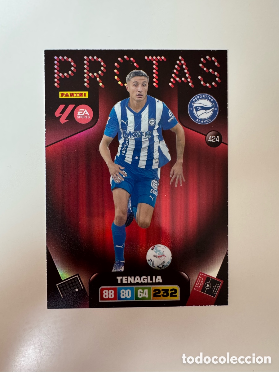 Cromos de F&uacute;tbol: PANINI ADRENALYN XL LIGA 2025-2026 25-26 &ndash; PROTAS &ndash; Nahuel Tenaglia Deportivo Alav&eacute;s N&ordm; 424