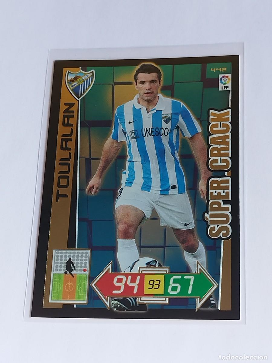 Cromos de F&uacute;tbol: TOULALAN S&Uacute;PER CRACK #442 M&Aacute;LAGA CF - ADRENALYN XL LA LIGA BBVA 2012 2013 - PANINI 12 13