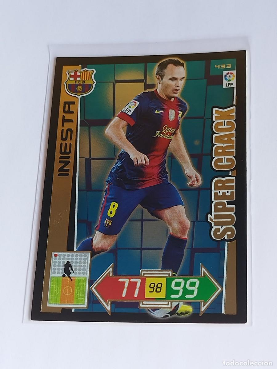 Cromos de F&uacute;tbol: INIESTA S&Uacute;PER CRACK #433 FC BARCELONA - ADRENALYN XL LA LIGA BBVA 2012 2013 - PANINI 12 13