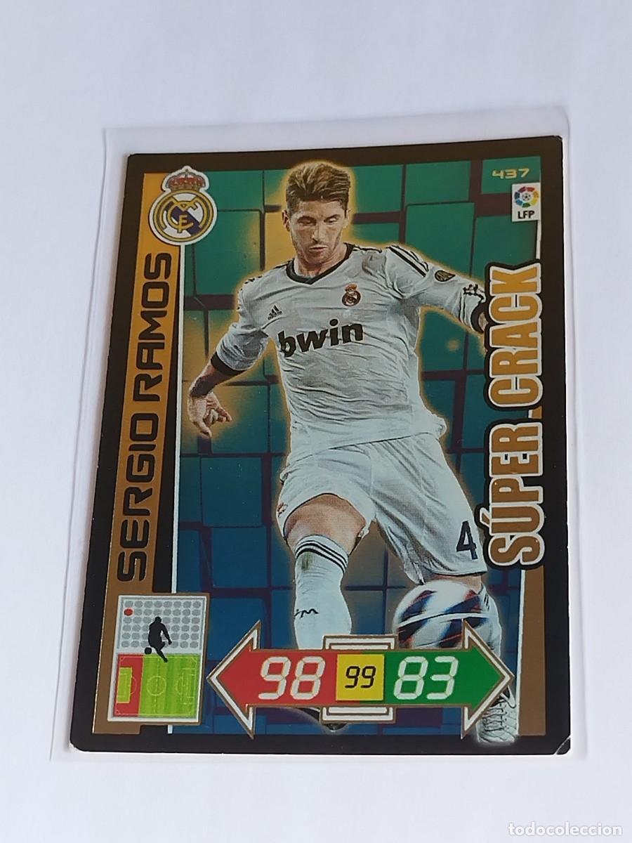 Cromos de F&uacute;tbol: SERGIO RAMOS S&Uacute;PER CRACK #437 REAL MADRID - ADRENALYN XL LA LIGA BBVA 2012 2013 - PANINI 12 13
