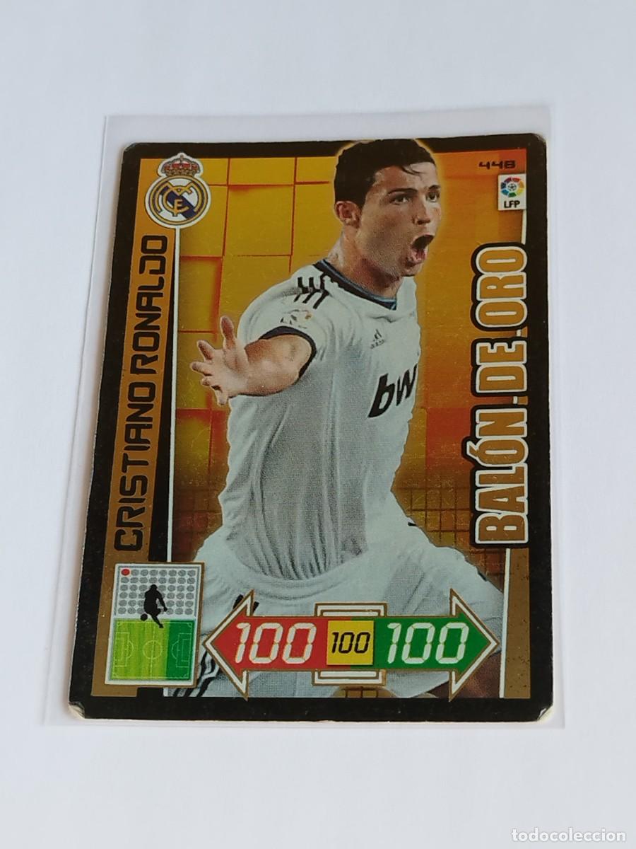 Cromos de F&uacute;tbol: CRISTIANO RONALDO BAL&Oacute;N DE ORO #448 REAL MADRID - ADRENALYN XL LA LIGA BBVA 2012 2013 - PANINI 12 13