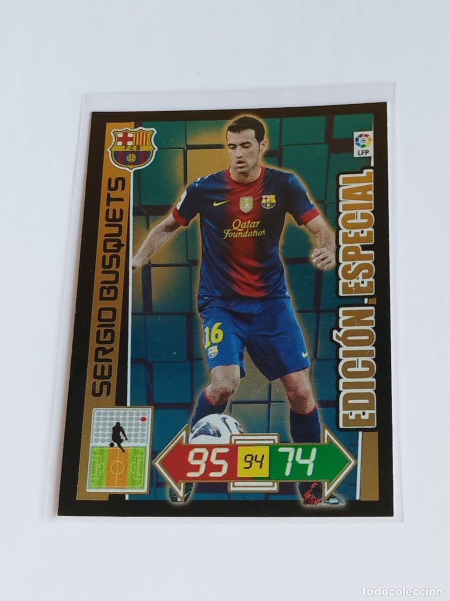Cromos de F&uacute;tbol: SERGIO BUSQUETS EDICI&Oacute;N ESPECIAL FC BARCELONA - ADRENALYN XL LA LIGA BBVA 2012 2013 - PANINI 12 13
