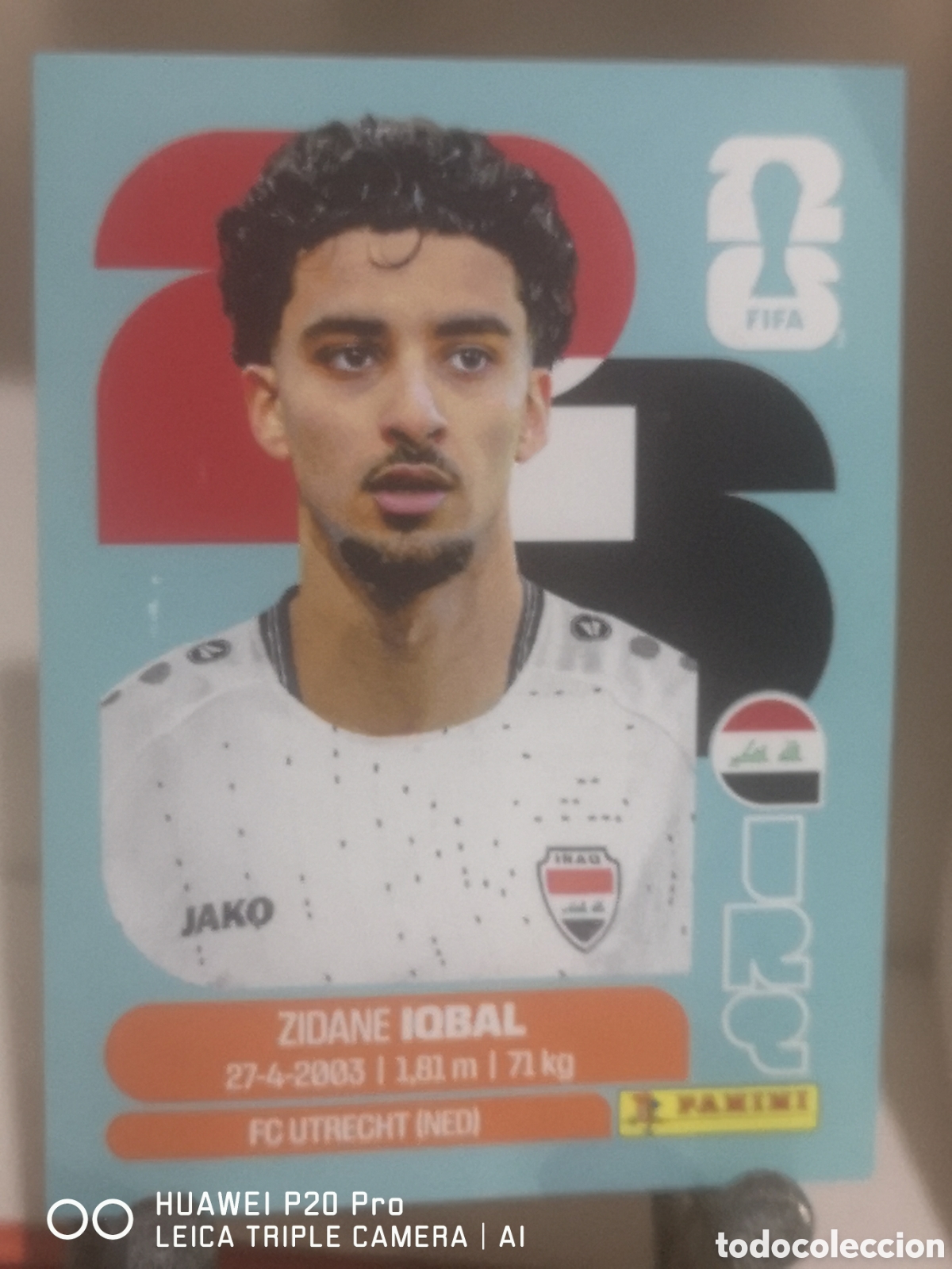 Cromos de F&uacute;tbol: FIFA WORLD CUP MUNDIAL 2026 ZIDANE IQBAL - IRQ 9