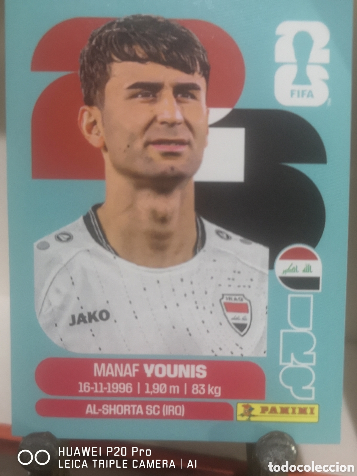 Cromos de F&uacute;tbol: FIFA WORLD CUP MUNDIAL 2026 MANAF YOUNIS - IRQ 8