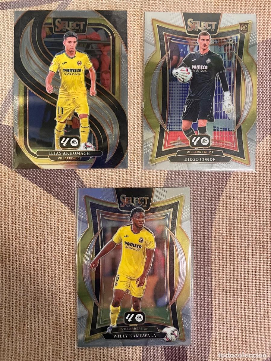 Cromos de F&uacute;tbol: Lote 3 Cartas Villarreal CF Panini Select LaLiga International 2024/25 Soccer Cards