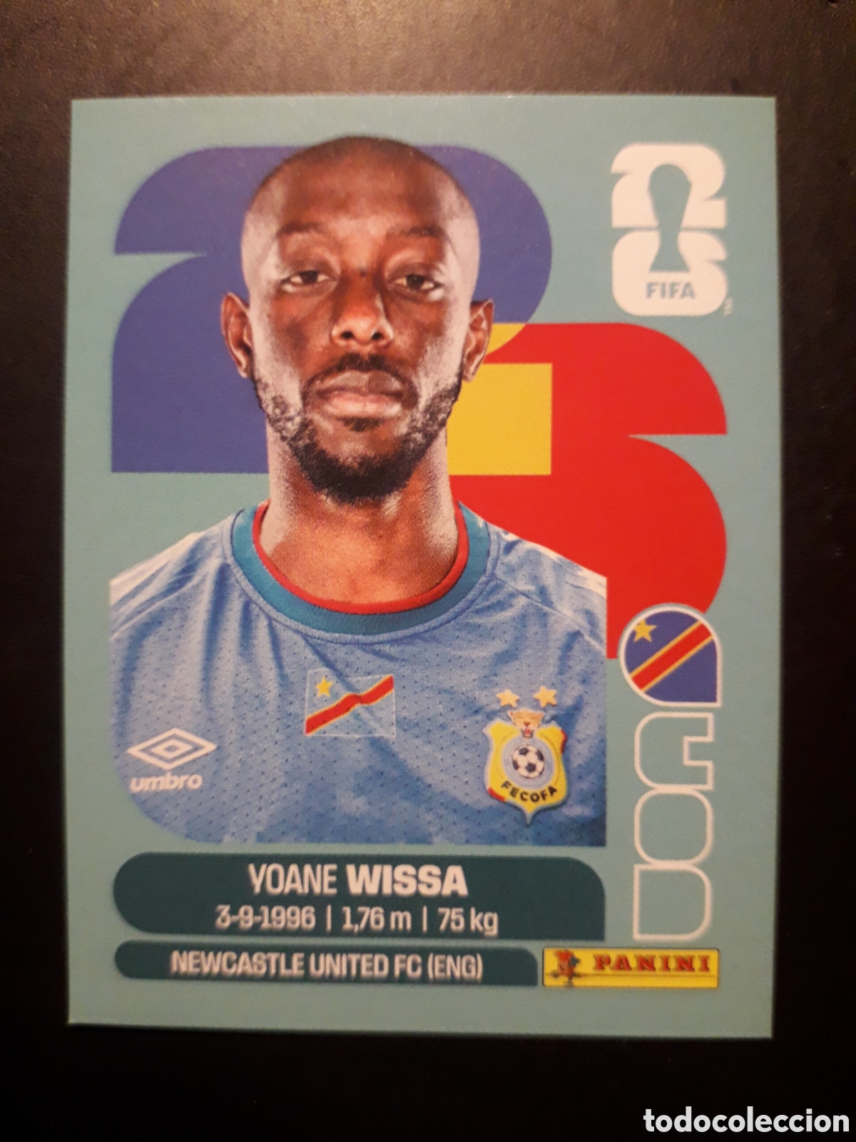Cromos de F&uacute;tbol: WISSA CONGO COD 16 MUNDIAL F&Uacute;TBOL 2026 FIFA WORLD CUP PANINI SIN PEGAR PEDIDO M&Iacute;NIMO 3&euro;