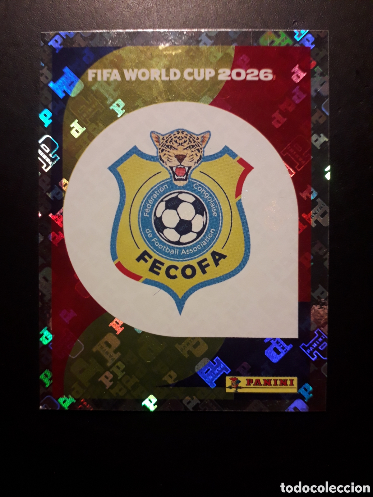 Cromos de F&uacute;tbol: ESCUDO CONGO COD 1 MUNDIAL F&Uacute;TBOL 2026 FIFA WORLD CUP PANINI SIN PEGAR PEDIDO M&Iacute;NIMO 3&euro;