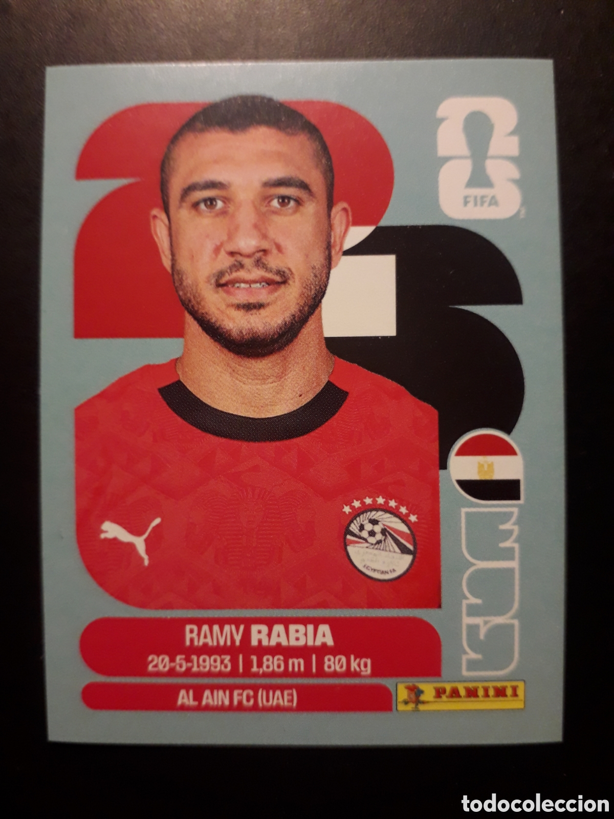 Cromos de F&uacute;tbol: RABIA EGIPTO EGY 7 MUNDIAL F&Uacute;TBOL 2026 FIFA WORLD CUP PANINI SIN PEGAR PEDIDO M&Iacute;NIMO 3&euro;