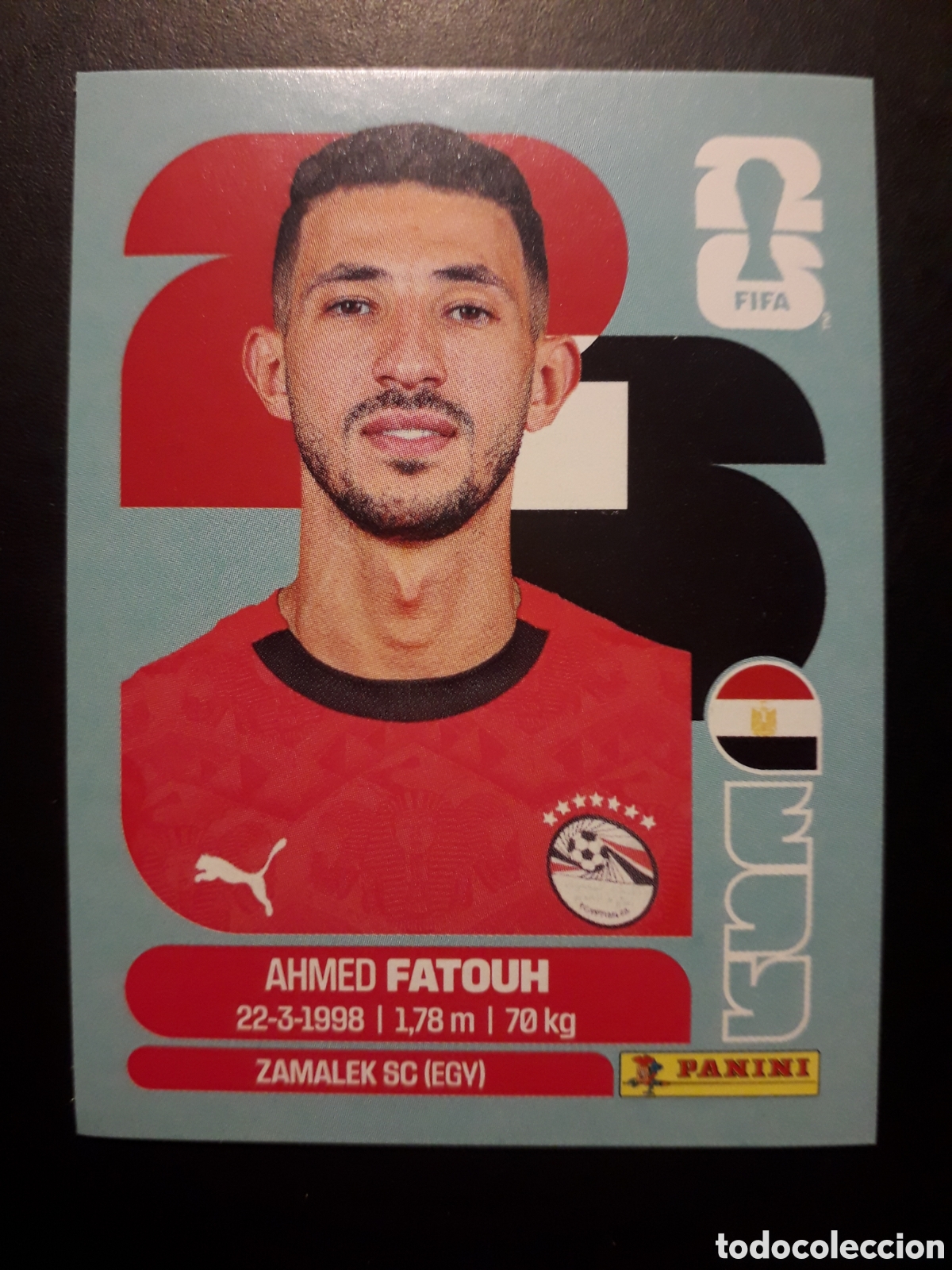 Cromos de F&uacute;tbol: FATOUH EGIPTO EGY 9 MUNDIAL F&Uacute;TBOL 2026 FIFA WORLD CUP PANINI SIN PEGAR PEDIDO M&Iacute;NIMO 3&euro;