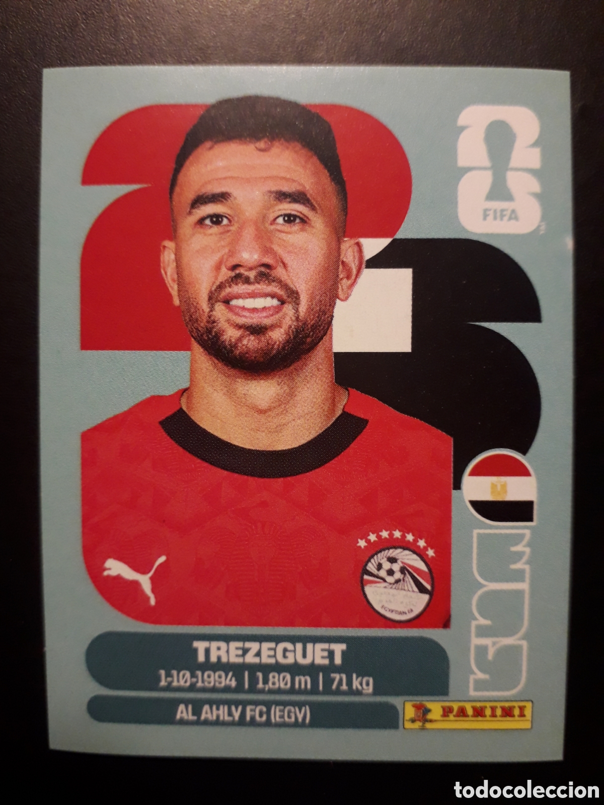 Cromos de F&uacute;tbol: TREZEGUET EGIPTO EGY 19 MUNDIAL F&Uacute;TBOL 2026 FIFA WORLD CUP PANINI SIN PEGAR PEDIDO M&Iacute;NIMO 3&euro;