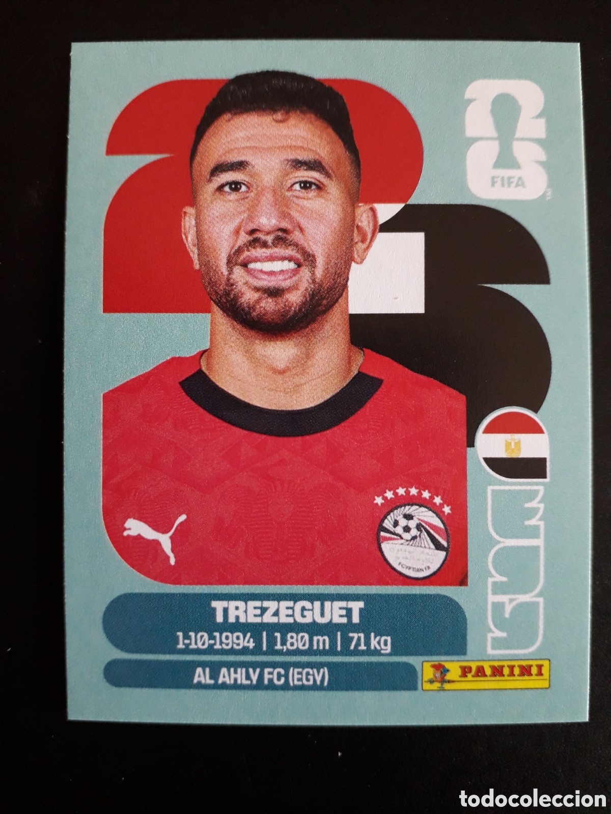 Cromos de F&uacute;tbol: TREZEGUET EGIPTO EGY 19 MUNDIAL F&Uacute;TBOL 2026 FIFA WORLD CUP PANINI SIN PEGAR PEDIDO M&Iacute;NIMO 3&euro;