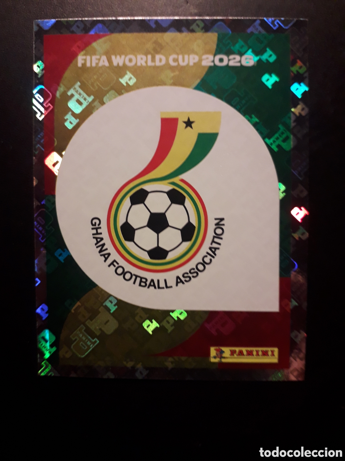 Cromos de F&uacute;tbol: ESCUDO GHANA GHA 1 MUNDIAL F&Uacute;TBOL 2026 FIFA WORLD CUP PANINI SIN PEGAR PEDIDO M&Iacute;NIMO 3&euro;.