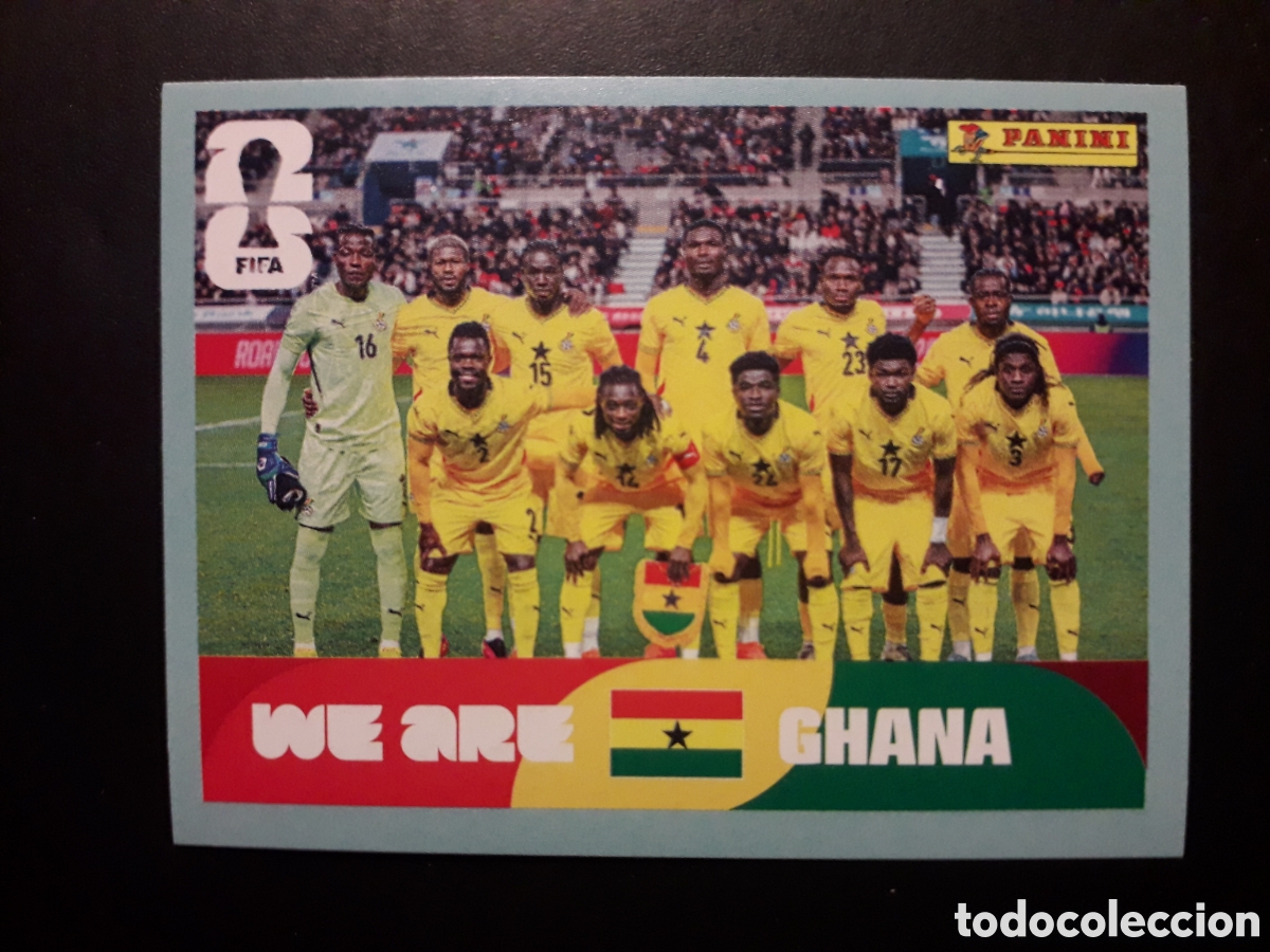Cromos de F&uacute;tbol: EQUIPO GHANA GHA 13 MUNDIAL F&Uacute;TBOL 2026 FIFA WORLD CUP PANINI SIN PEGAR PEDIDO M&Iacute;NIMO 3&euro;