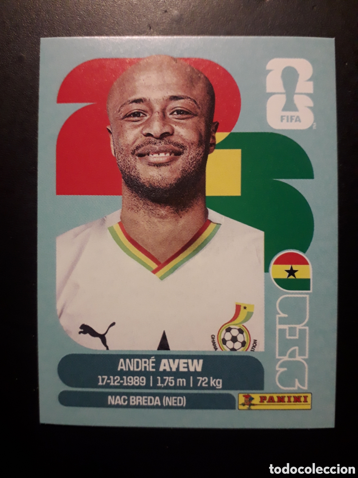 Cromos de F&uacute;tbol: ANDR&Eacute; AYEW GHANA GHA 17 MUNDIAL F&Uacute;TBOL 2026 FIFA WORLD CUP PANINI SIN PEGAR PEDIDO M&Iacute;NIMO 3&euro;