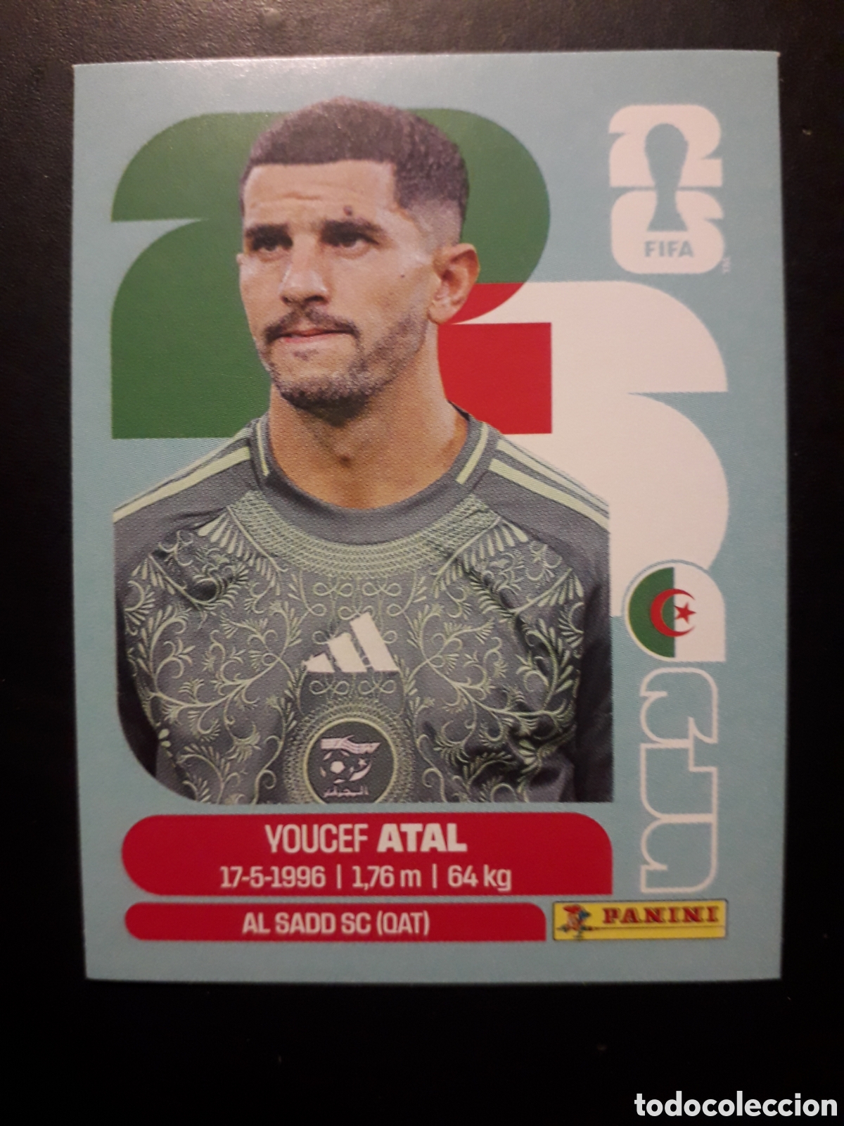 Cromos de F&uacute;tbol: ATAL ARGELIA ALG 4 MUNDIAL F&Uacute;TBOL 2026 FIFA WORLD CUP PANINI SIN PEGAR PEDIDO M&Iacute;NIMO 3&euro;