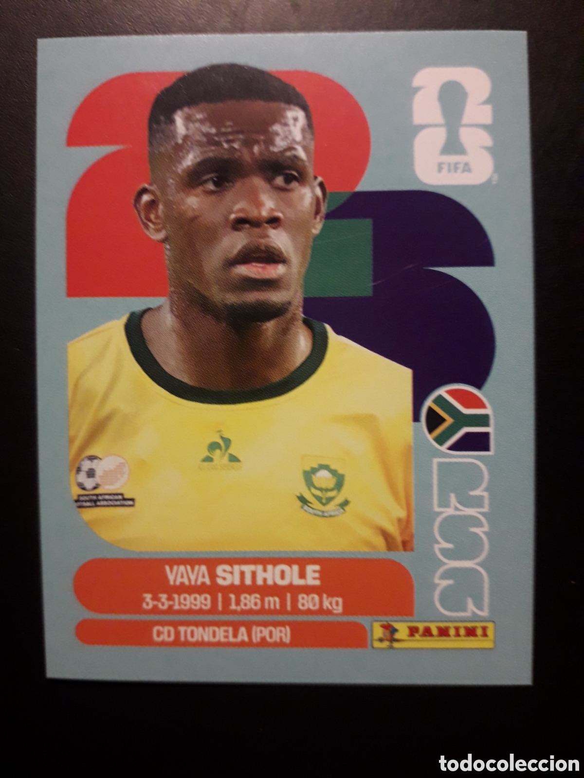 Cromos de F&uacute;tbol: SITHOLE SUD&Aacute;FRICA RSA 15 MUNDIAL F&Uacute;TBOL 2026 FIFA WORLD CUP PANINI SIN PEGAR PEDIDO M&Iacute;NIMO 3&euro;