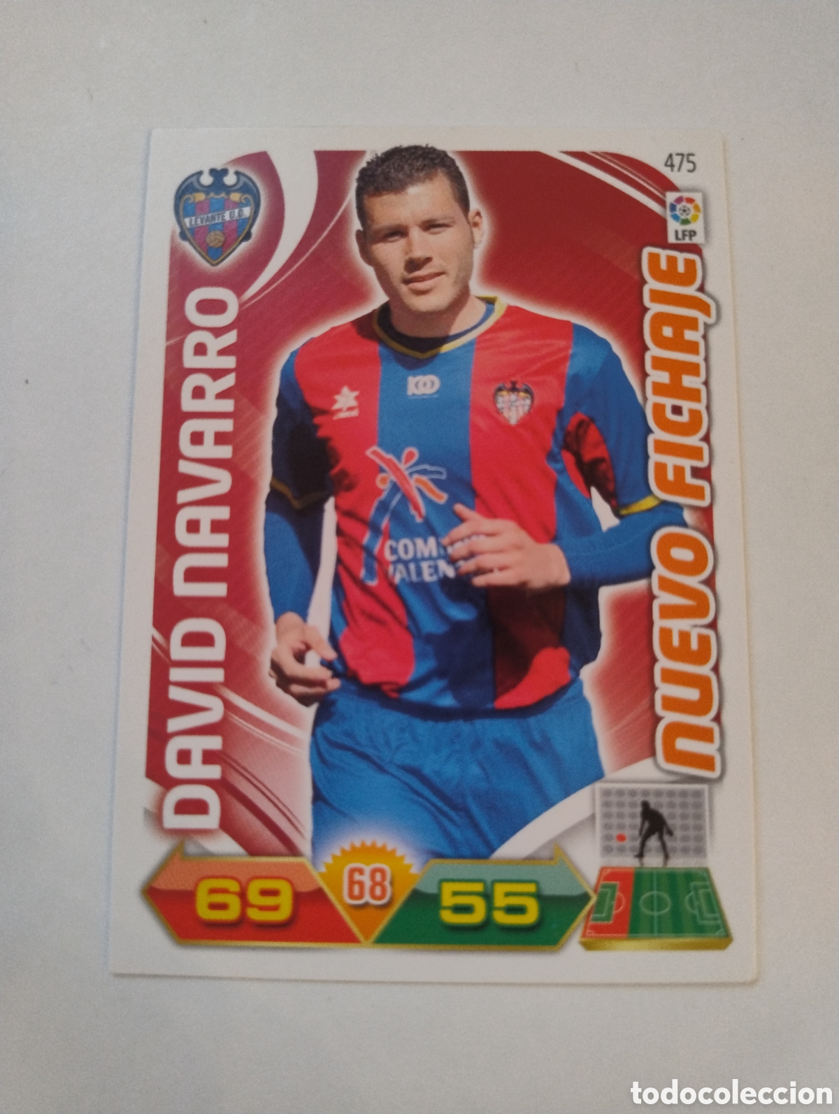 Cromos de F&uacute;tbol: 475 - David Navarro - Levante - Adrenalyn XL Liga 2011 - 2012 Nuevo Fichaje