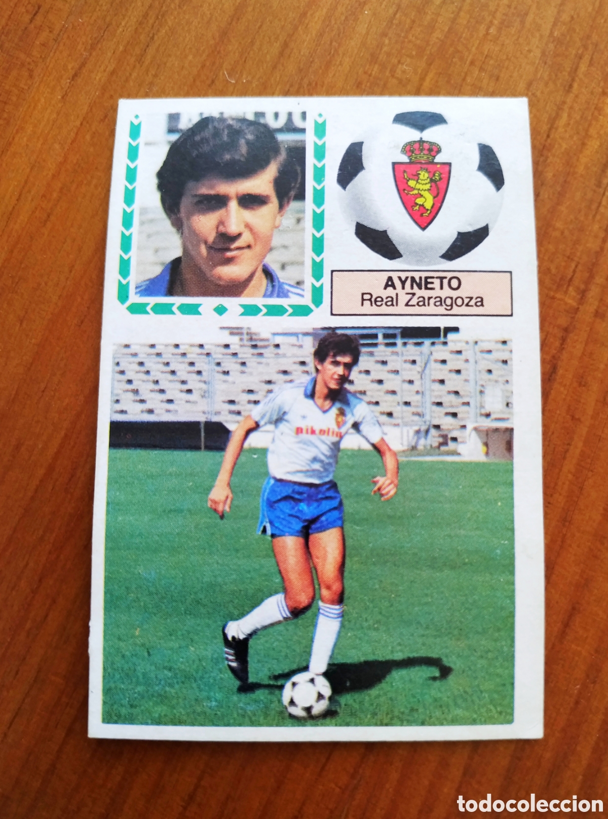 Cromos de F&uacute;tbol: AYNETO, COLOCA DEL REAL ZARAGOZA, LIGA ESTE 83 84