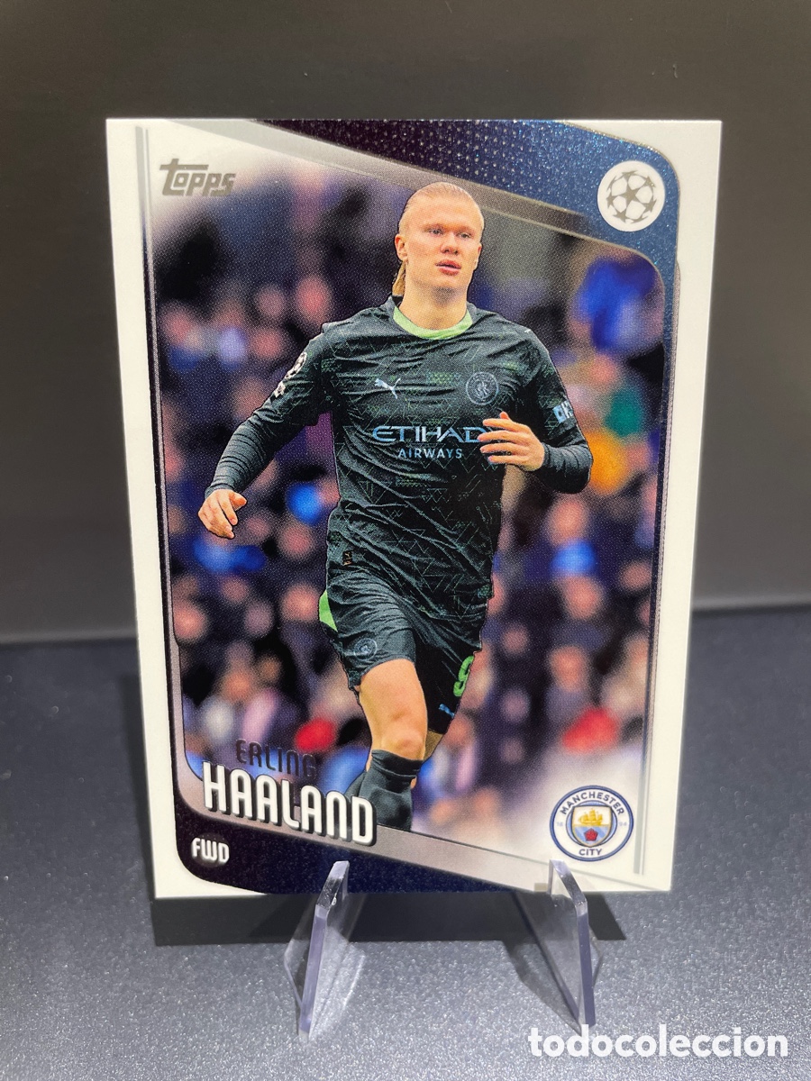 Cromos de F&uacute;tbol: Haaland 181 Topps UCL Flagship 2024-25 Manchester City