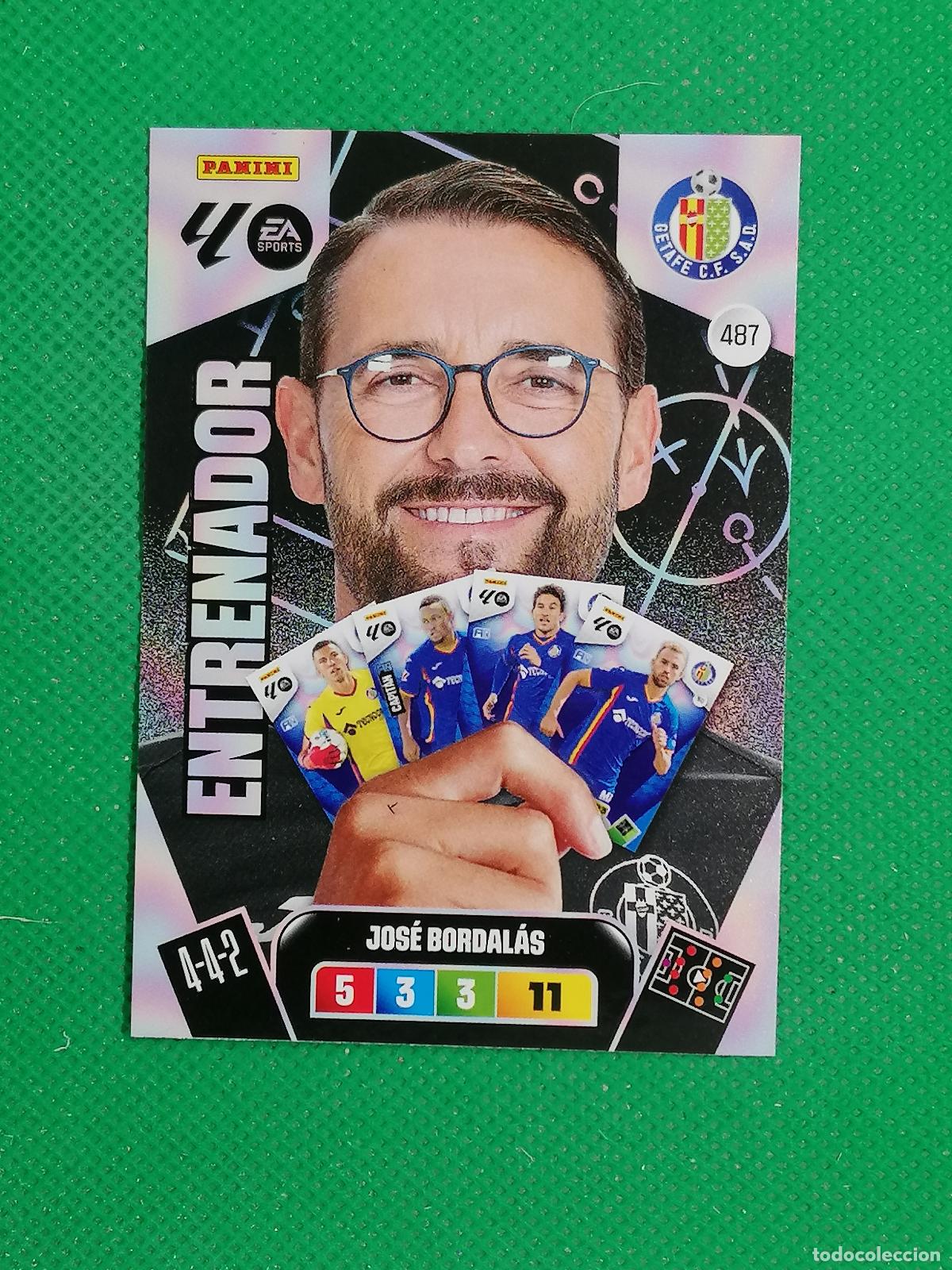 Cromos de F&uacute;tbol: 487 JOSE BORDALAS GETAFE ENTRENADOR ⚽ LIGA ADRENALYN XL 2025 2026 25 26 ⚽