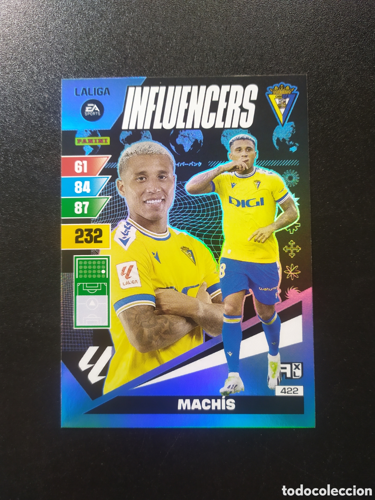 Cromos de F&uacute;tbol: Adrenalyn 2023 2024 23 24 panini Machis influencers n&deg; 422 Cadiz