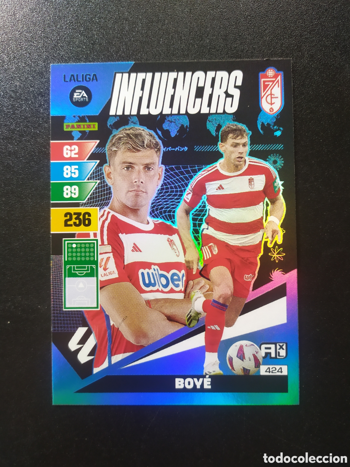 Cromos de F&uacute;tbol: Adrenalyn 2023 2024 23 24 panini Boye influencers n&deg; 424 Granada