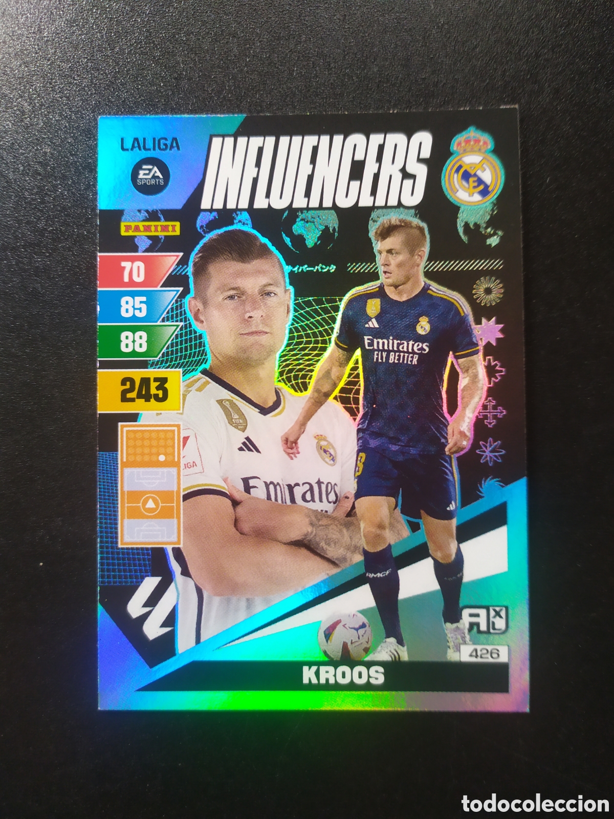 Cromos de F&uacute;tbol: Adrenalyn 2023 2024 23 24 panini Kroos influencers n&deg; 426 Real Madrid