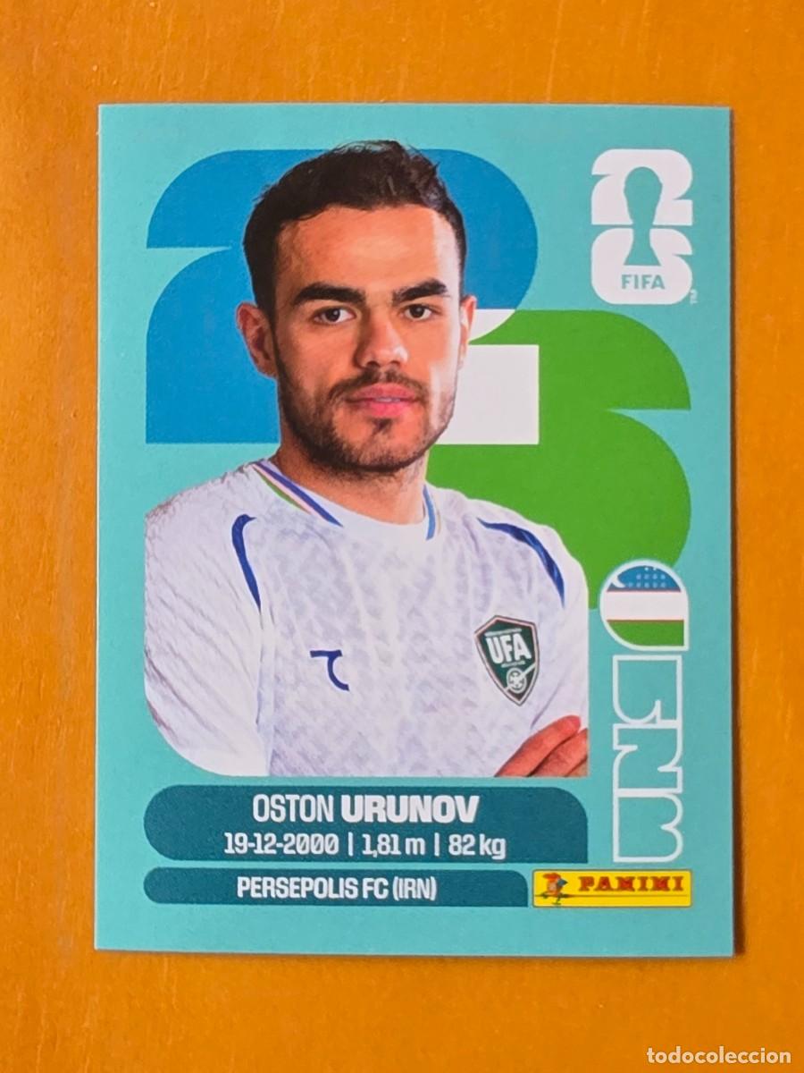 Cromos de F&uacute;tbol: UZB 17 Oston Urunov, Uzbekist&aacute;n, Panini FIFA World Cup Mundial 2026 Sticker