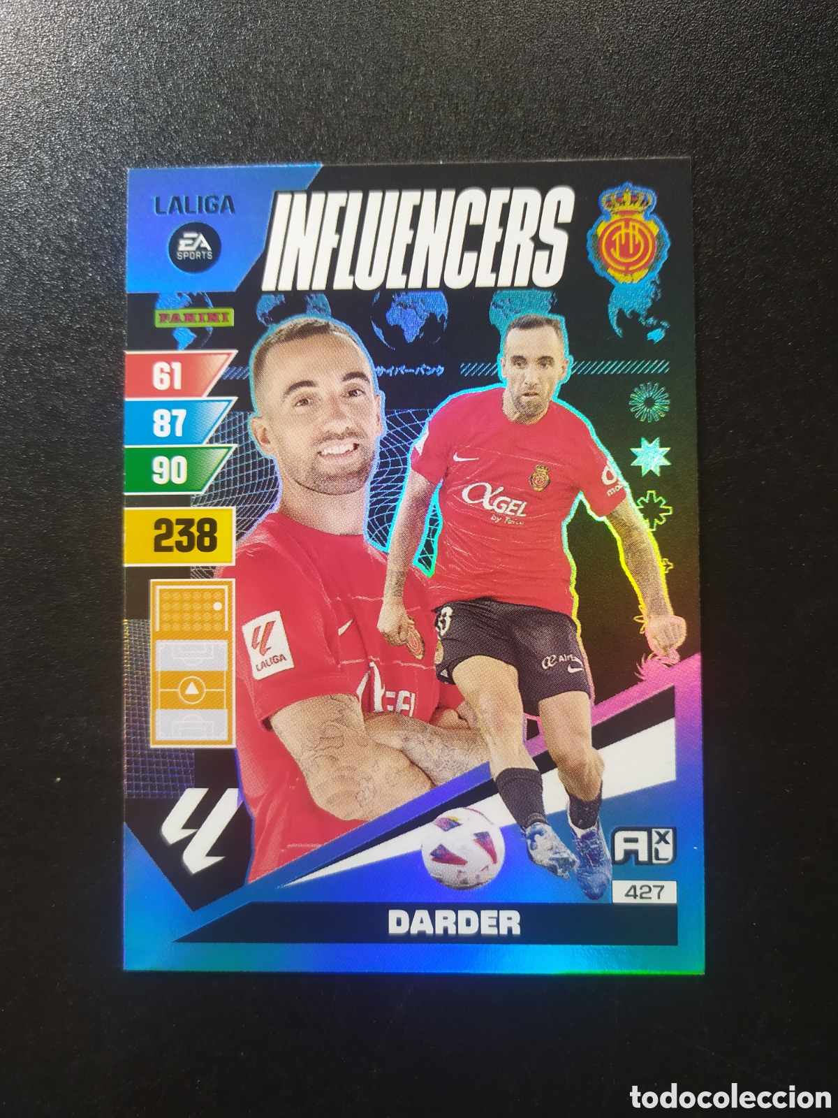Cromos de F&uacute;tbol: Adrenalyn 2023 2024 23 24 panini Darder influencers n&deg; 427 Mallorca