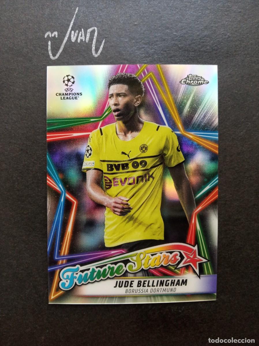 Football Stickers: FS-3 FUTURE STARS BELLINGHAM BORUSSIA DORTMUND ⚽ TOPPS &reg; CHROME UCL CHAMPIONS 2021 2022 21 22 NUEVO