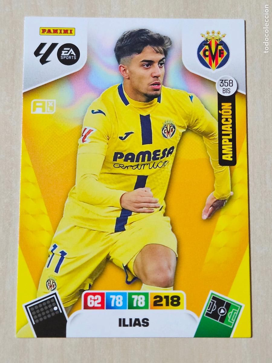 Figurine di Calcio: FICHA N&ordm; BIS 358 ILIAS - ADRENALYN 25 26 - PANINI 2025 - 26 - CROMO - AMPLIACION