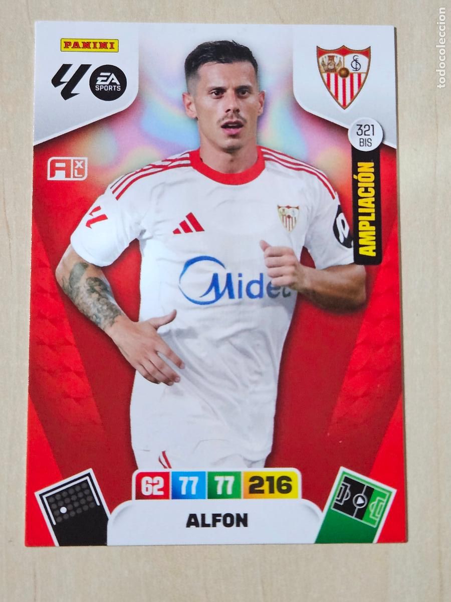 Figurine di Calcio: FICHA N&ordm; BIS 321 ALFON - ADRENALYN 25 26 - PANINI 2025 - 26 - CROMO - AMPLIACION