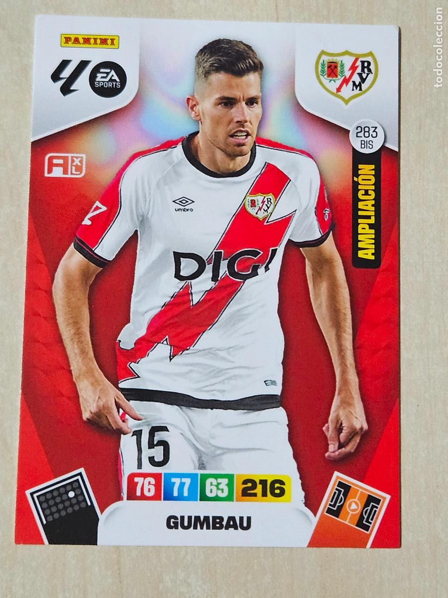Figurine di Calcio: FICHA N&ordm; BIS 283 GUMBAU - ADRENALYN 25 26 - PANINI 2025 - 26 - CROMO - AMPLIACION