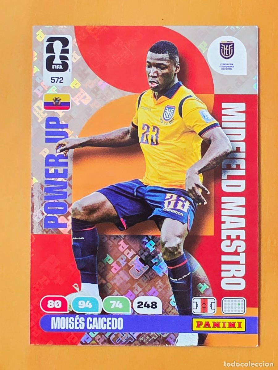Cromos de F&uacute;tbol: 572 Mois&eacute;s Caicedo, Ecuador, Power-Up Midfield Maestro, Adrenalyn XL Fifa World Cup 2026, Mundial 26
