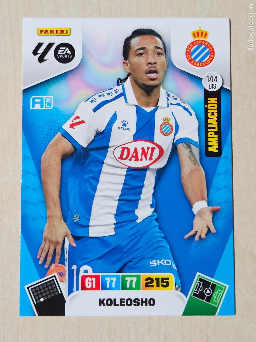 Cromos de F&uacute;tbol: FICHA N&ordm; BIS 144 KOLEOSHO - ADRENALYN 245 26 - PANINI 2025 - 26 - CROMO - AMPLIACION