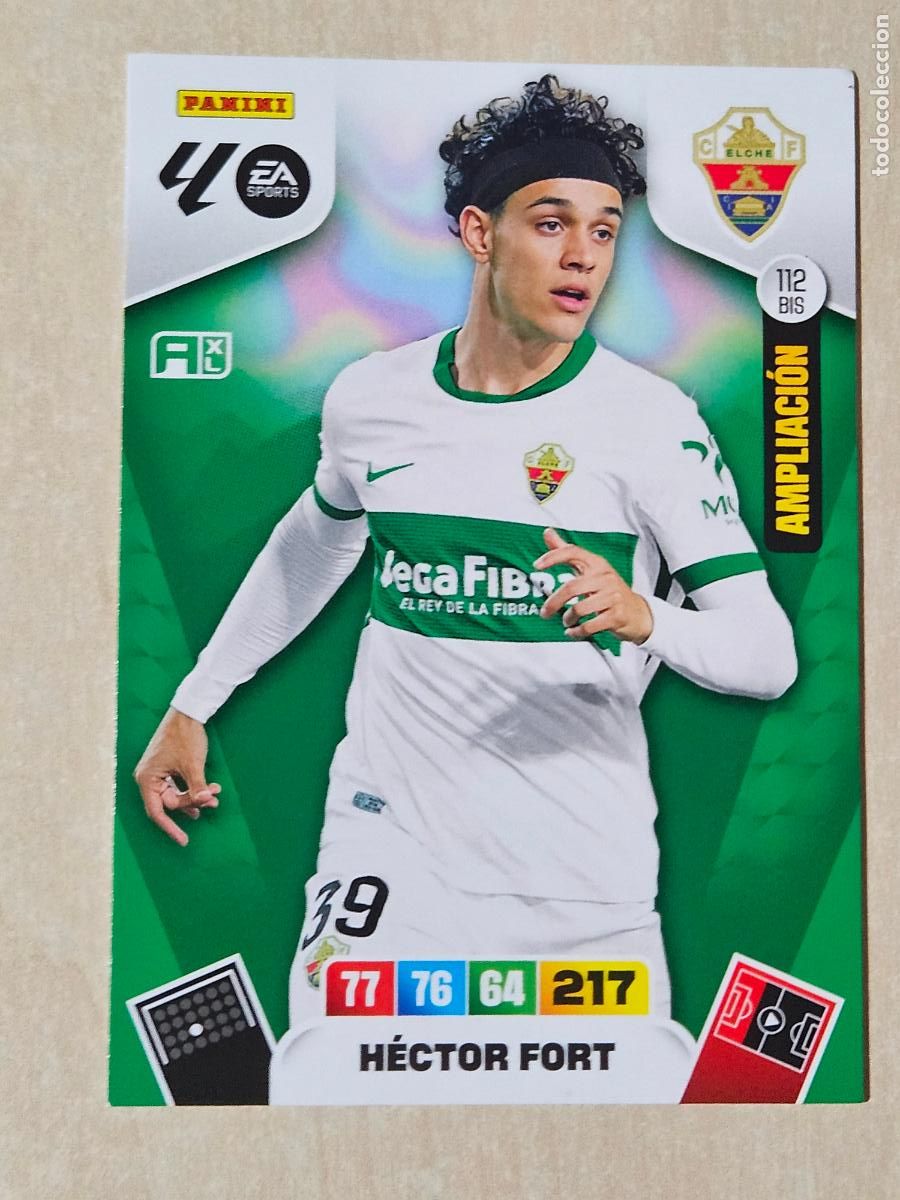 Cromos de F&uacute;tbol: FICHA N&ordm; BIS 112 HECTOR FORT - ADRENALYN 245 26 - PANINI 2025 - 26 - CROMO - AMPLIACION