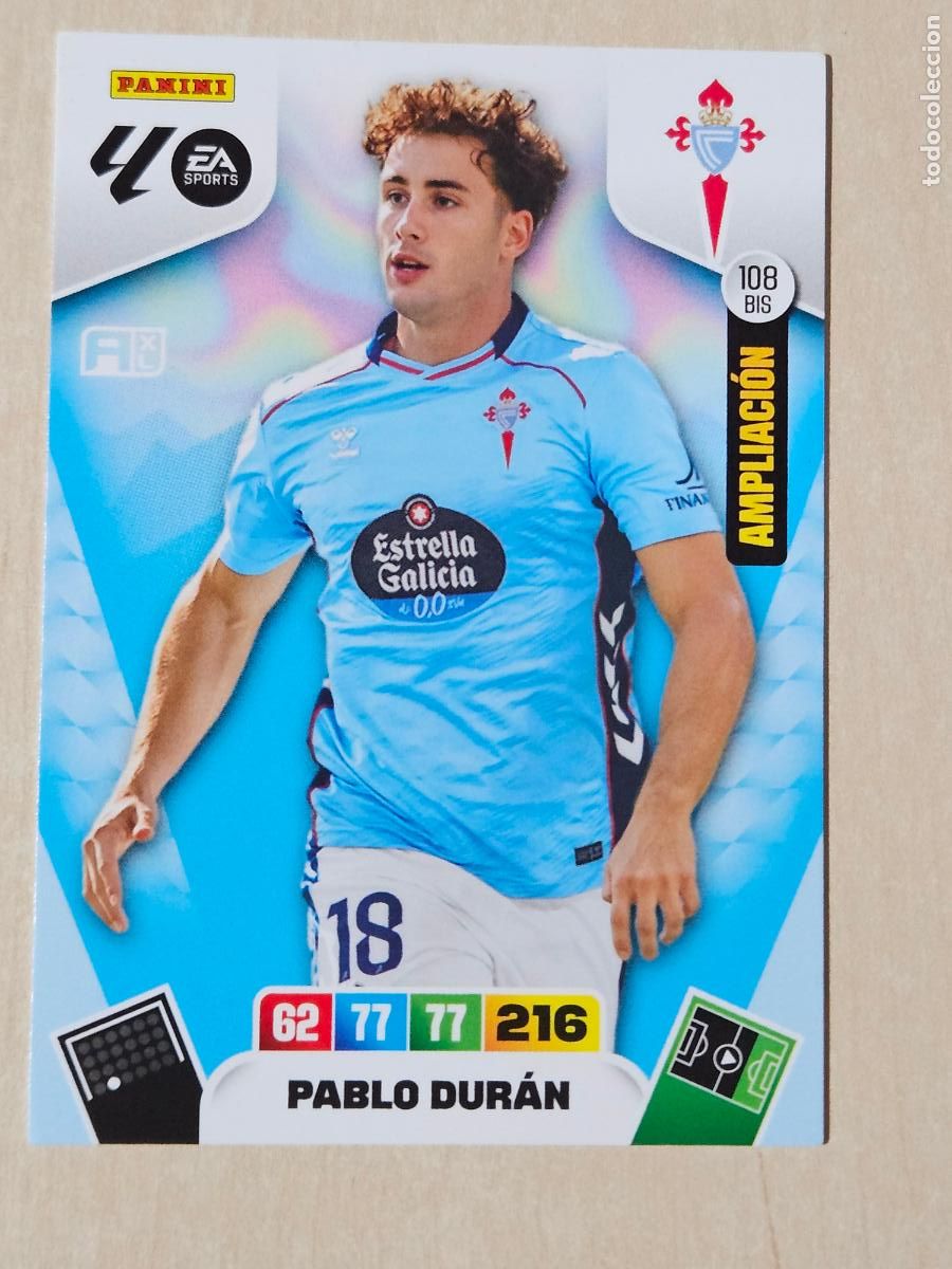 Cromos de F&uacute;tbol: FICHA N&ordm; BIS 108 PABLO DURAN - ADRENALYN 245 26 - PANINI 2025 - 26 - CROMO - AMPLIACION