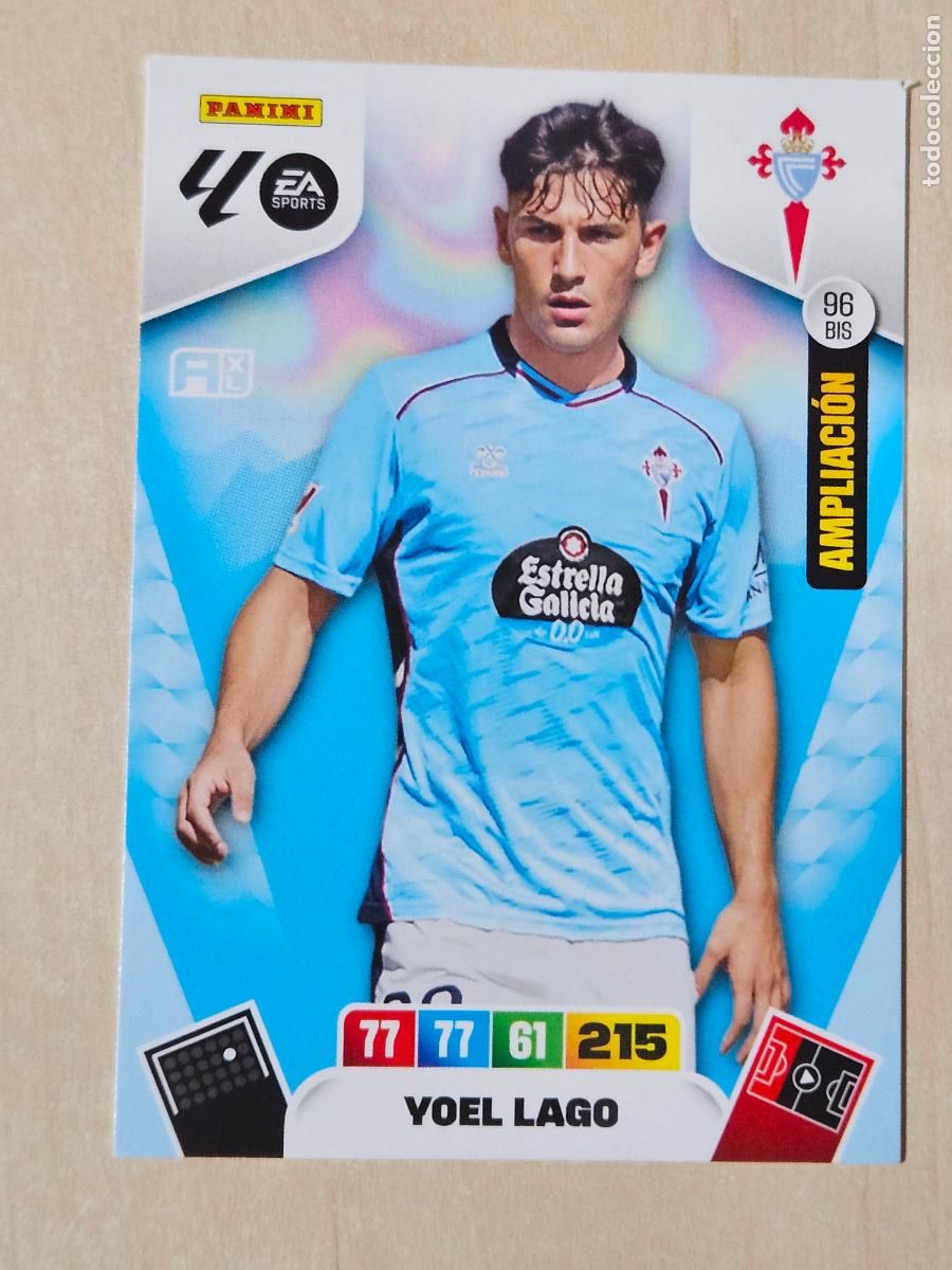 Cromos de F&uacute;tbol: FICHA N&ordm; BIS 96 YOEL LAGO - ADRENALYN 245 26 - PANINI 2025 - 26 - CROMO - AMPLIACION