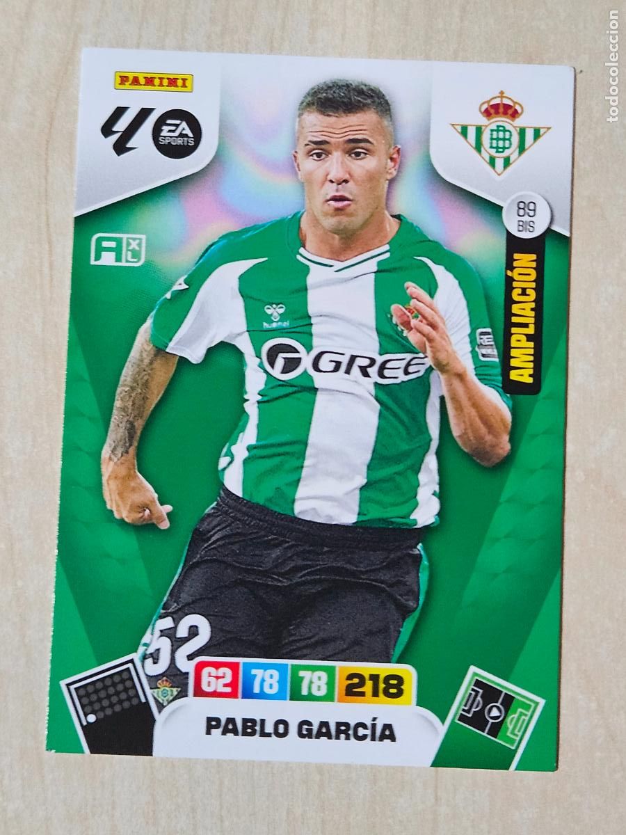 Cromos de F&uacute;tbol: FICHA N&ordm; BIS 89 PABLO GARCIA - ADRENALYN 245 26 - PANINI 2025 - 26 - CROMO - AMPLIACION