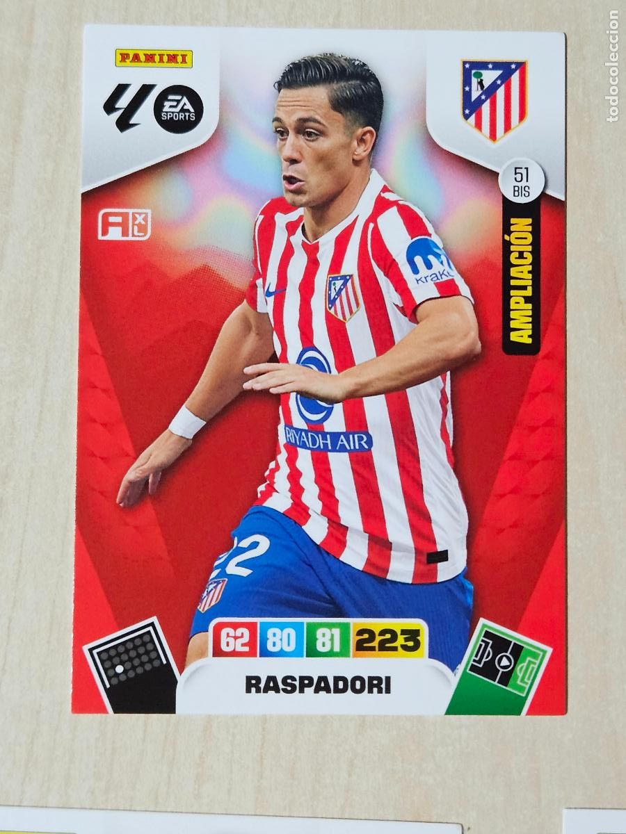 Cromos de F&uacute;tbol: FICHA N&ordm; BIS 51 RASPADORI - ADRENALYN 245 26 - PANINI 2025 - 26 - CROMO - AMPLIACION