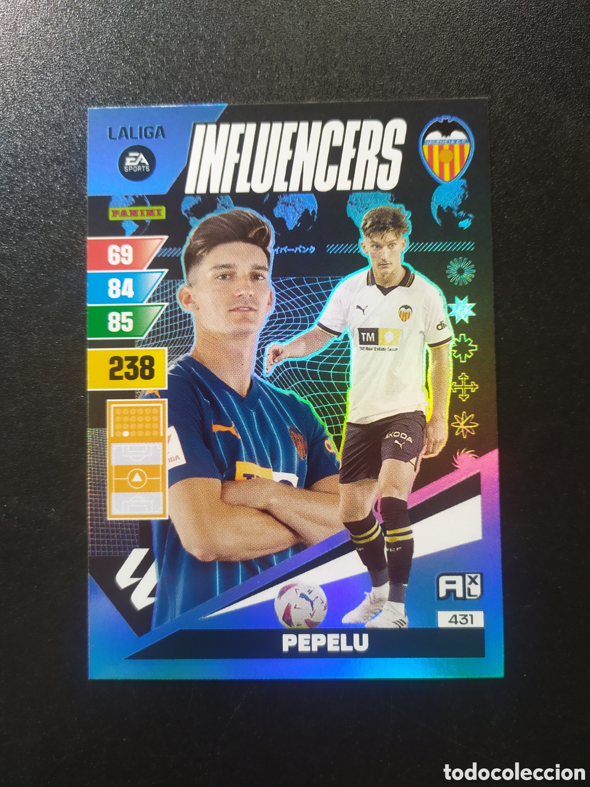 Cromos de F&uacute;tbol: Adrenalyn 2023 2024 23 24 panini Pepelu influencers n&deg; 431 Valencia