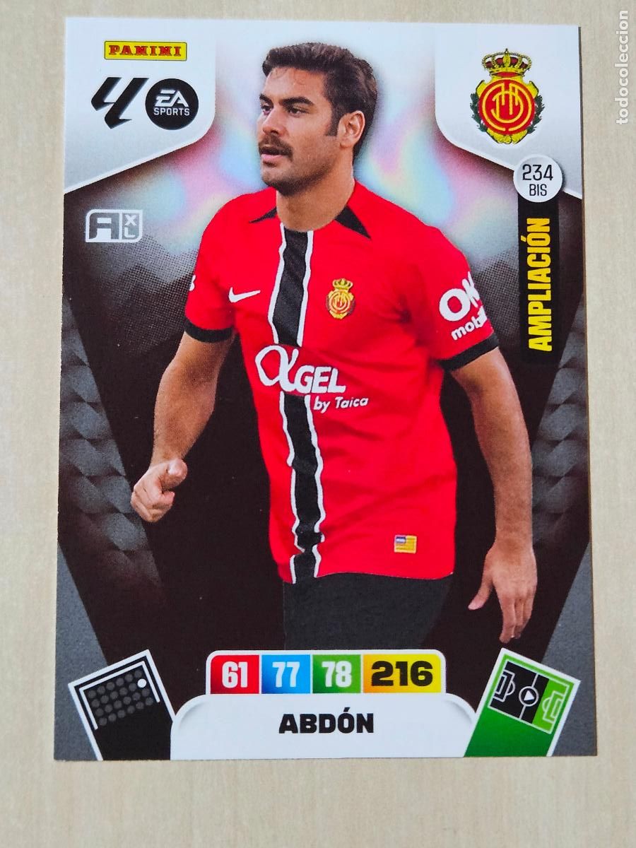 Cromos de F&uacute;tbol: FICHA N&ordm; BIS 234 ABDON - ADRENALYN 245 26 - PANINI 2025 - 26 - CROMO - AMPLIACION