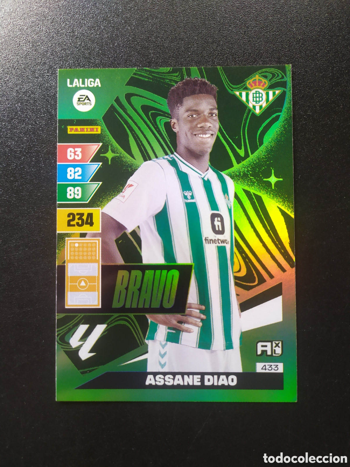 Cromos de F&uacute;tbol: Adrenalyn 2023 2024 23 24 panini Assane Diao bravo n&deg; 433 Real Betis