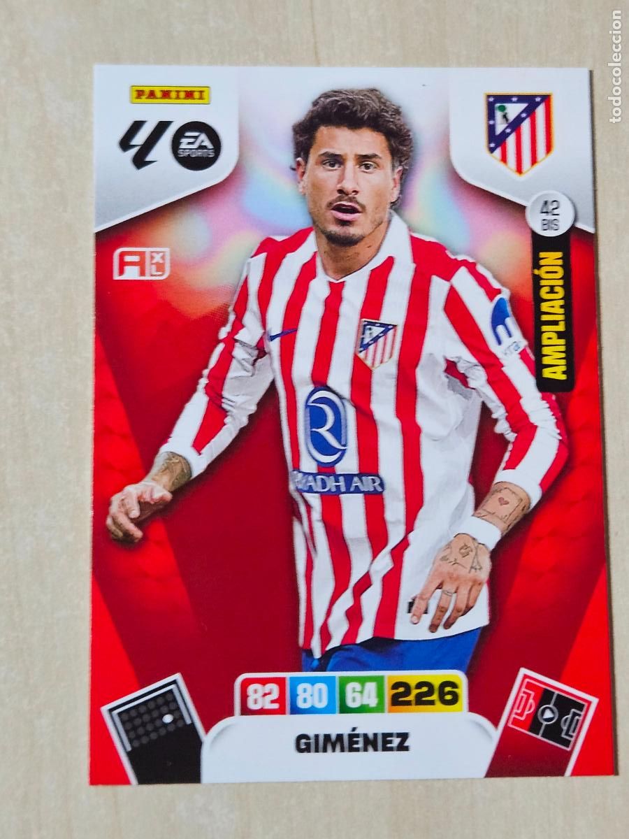Cromos de F&uacute;tbol: FICHA N&ordm; BIS 42 GIMENEZ - ADRENALYN 25 26 - PANINI 2025 - 26 - CROMO - AMPLIACION
