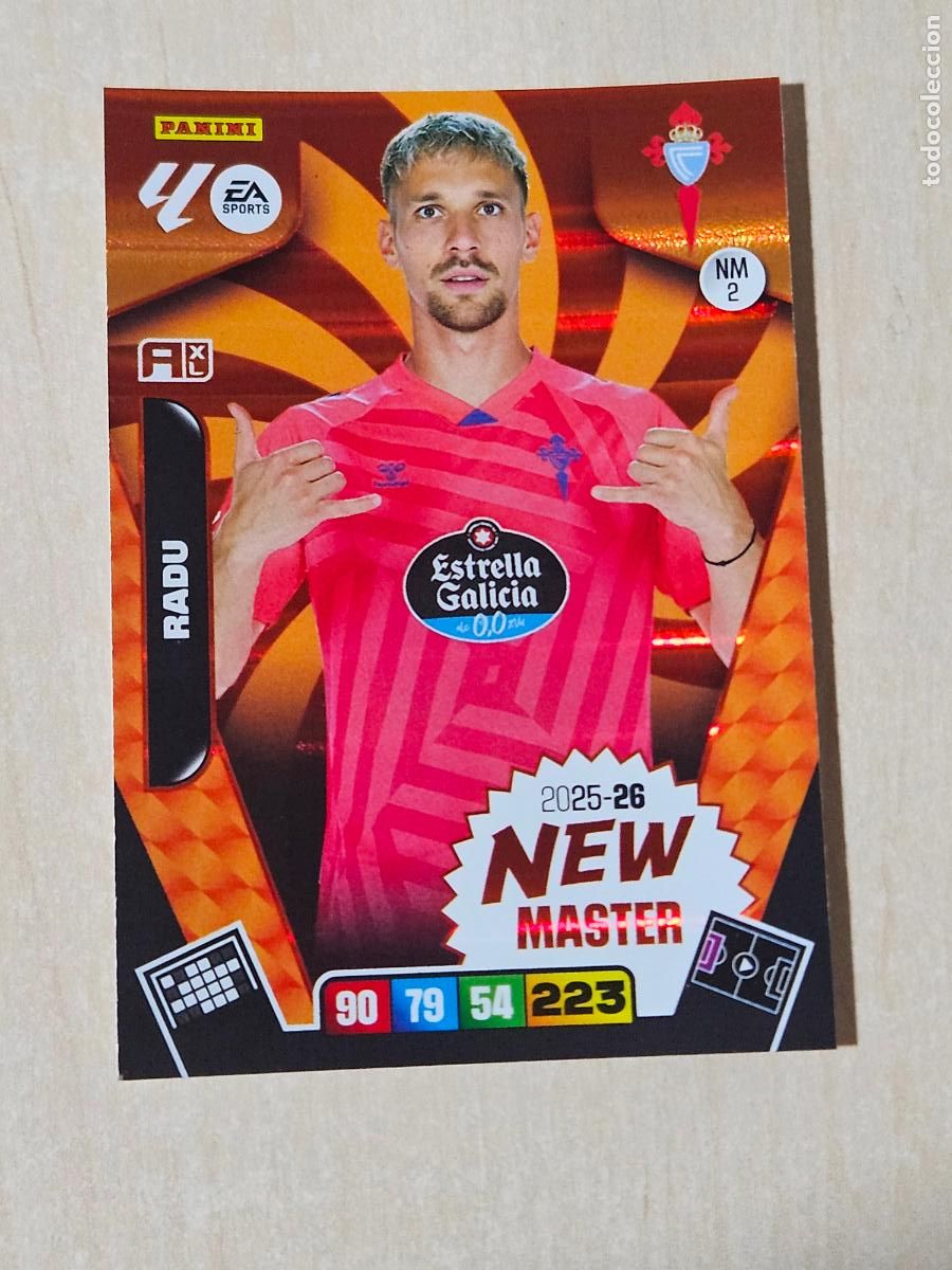 Cromos de F&uacute;tbol: FICHA N&ordm; 2 RADU - ADRENALYN 25 26 - PANINI 2025 - 26 - CROMO - NEW MASTER