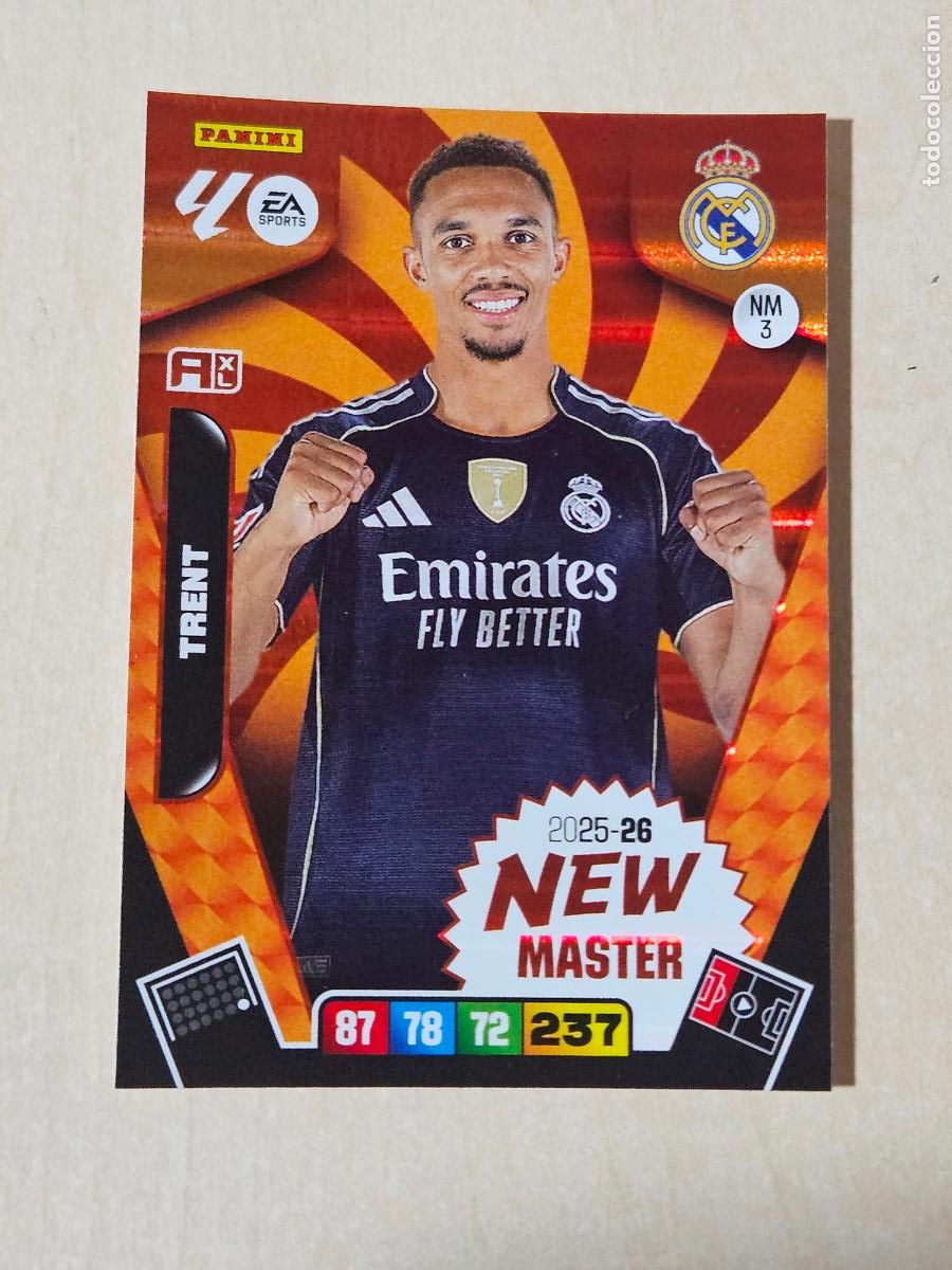 Cromos de F&uacute;tbol: FICHA N&ordm; 3 TRENT - ADRENALYN 25 26 - PANINI 2025 - 26 - CROMO - NEW MASTER