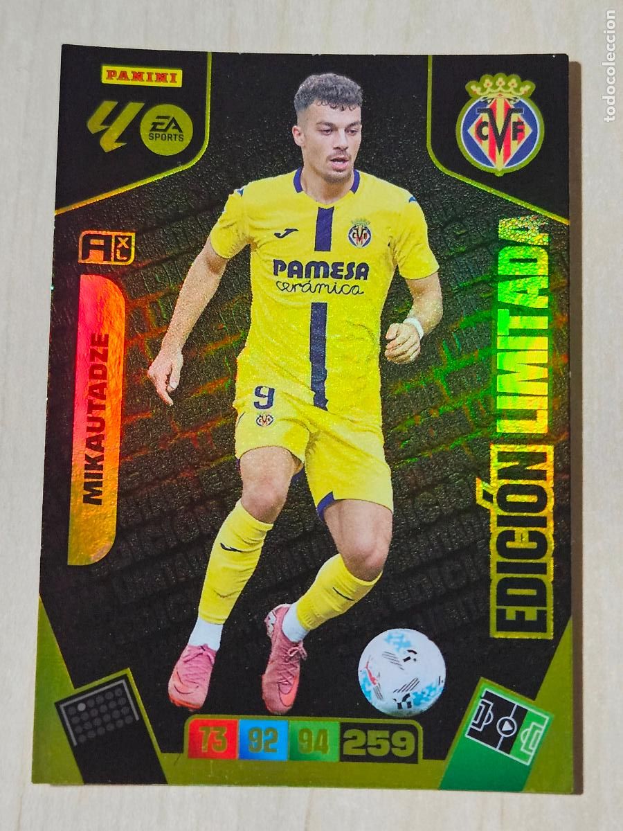 Cromos de F&uacute;tbol: FICHA MIKAUTADZE - ADRENALYN 25 26 - PANINI 2025 - 26 - CROMO - EDICION LIMITADA