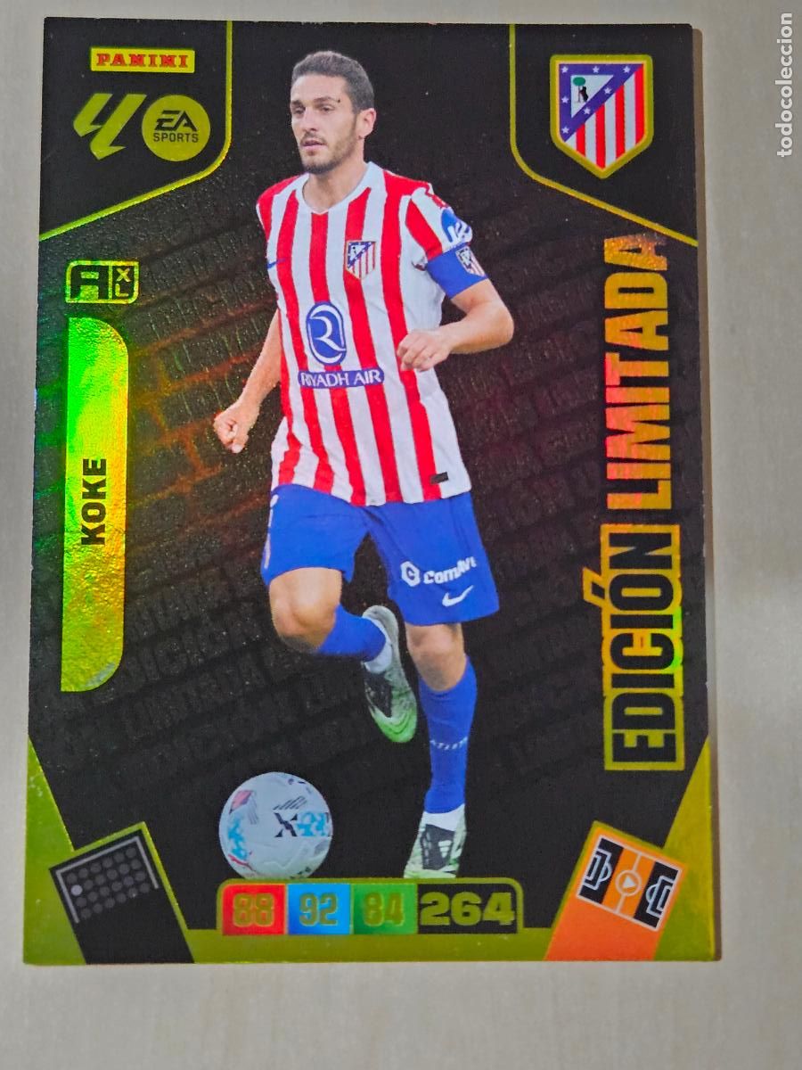 Cromos de F&uacute;tbol: FICHA KOKE - ADRENALYN 25 26 - PANINI 2025 - 26 - CROMO - EDICION LIMITADA